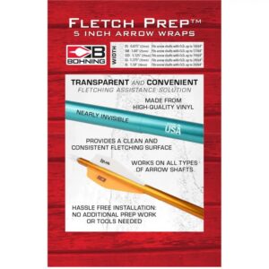 Bohning Fletch Prep Wraps 5 In. Standard Clear 30-Pack.