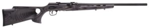 Savage Arms 47005 A17 Target Full Size 17 HMR 10+1 22" Black Heavy Fluted Barrel, High Luster Drilled & Tapped Carbon Steel Receiver, Satin Gray
