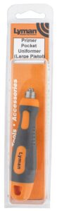 Lyman 7810219 Large Pistol Primer Pocket Uniformer Multi-Caliber