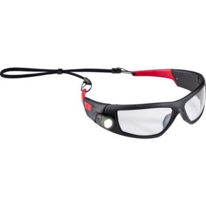 SPG500 Safety Glasses with Built in Light SPG500 Safety Glasses with Built-In Rechargeable Light Black/Red
