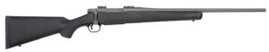 Mossberg 28068 Patriot Full Size 22-250 Rem 5+1 22" Stainless Cerakote Fluted Barrel, Drilled & Tapped Stainless Cerakote Receiver, Black Fixed