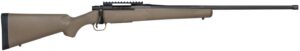 Mossberg 28090 Patriot Predator Full Size 6.5 PRC 4+1 24" Matte Blued Fluted Threaded Barrel, Matte Blued Stainless Steel Receiver with Picatinny Rail