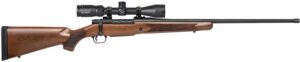 Mossberg 28124 Patriot 300 Win Mag Caliber with 3+1 Capacity, 24" Threaded/Fluted Barrel, Matte Blued Metal Finish & Walnut Stock Right Hand (Full