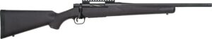 Mossberg 28231 Patriot Carbine 450 Bushmaster 5+1 18" Matte Blued Threaded Bull Barrel, Matte Blued Picatinny Rail Receiver, Black Fixed Synthetic