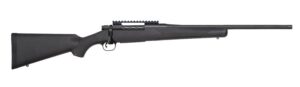 Mossberg 28235 Patriot Carbine 7mm PRC 3+1 20" Matte Blued Threaded Bull Barrel, Matte Blued Picatinny Rail Receiver, Black Fixed Synthetic Stock