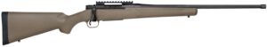 Mossberg 28253 Patriot Predator Full Size 22-250 Rem 5+1 22" Matte Blued Fluted Threaded Barrel, Matte Blued Stainless Steel Receiver with Picatinny