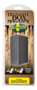 Mossberg 95034 Drop Box Magazine Patriot 3-Round 338 Win Mag/300 Win Mag/7mm Rem Fits Mossberg 4x4 Long Action Black Polymer