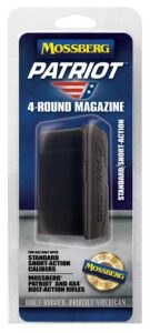 Mossberg 95347 Drop Box Magazine Patriot 5-Round 6.5 Creedmoor/308 Win/7mm-08 Rem/243 Win Fits Mossberg 4x4 Short Action Black Polymer
