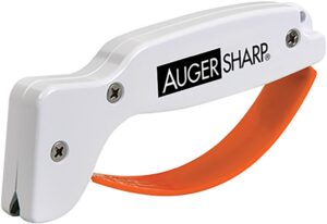 AccuSharp 007C AugerSharp Sharpener Diamond Tungsten Carbide Sharpener White/Orange