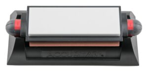 AccuSharp 025C Tri-Stone Deluxe Sharpening System Coarse, Medium, Fine Diamond, Alumina, Ceramic Sharpener Rubber Handle