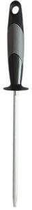 AccuSharp 032C Sharpening Steel 9" Black Overmolded Rubber Handle Steel