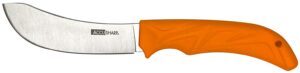 AccuSharp 732C Butcher 4" Fixed Butcher Plain Stainless Steel Blade/Blaze Orange Ergonomic Anti-Slip Rubber Handle
