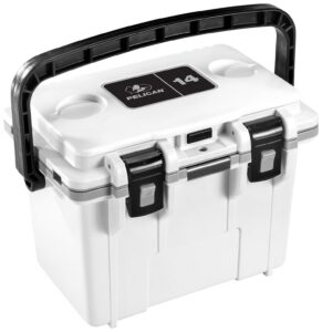 Pelican 14Q-1-WHTGRY 14QT Elite Cooler White/Gray