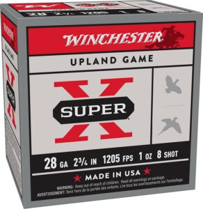 Winchester Ammunition Ammo X28H8 Super X Heavy Game Load High Brass 28Gauge 2.75" 1oz 8Shot 25 per Box/10 Case
