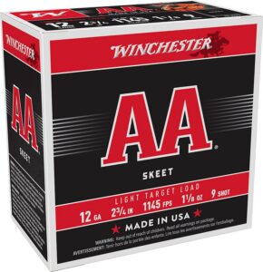 Winchester Ammunition Ammo AA129 AA Light Target 12Gauge 2.75" 1 1/8oz 9Shot 25 per Box/10 Case