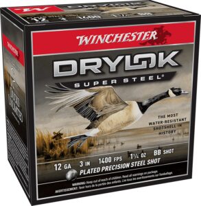 Winchester Ammunition Ammo XSV123BB Drylok Super Steel Magnum 12Gauge 3" 1 1/4oz BBShot 25 per Box/10 Case