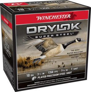 Winchester Ammunition Ammo XSC10T Drylok Super Steel Magnum 10Gauge 3.50" 1 5/8oz TShot 25 per Box/10 Case