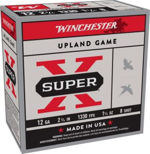 Winchester Ammunition Ammo X128 Super X Heavy Game Load High Brass 12Gauge 2.75" 1 1/4oz 8Shot 25 per Box/10 Case