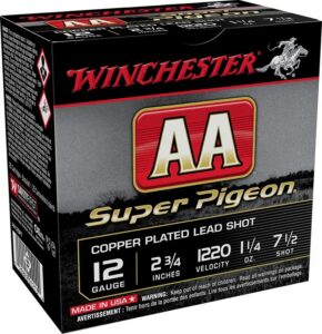 Winchester Ammunition AA Super Pigeon 12 Gauge 2.75"1 1/4 Oz. #7.5