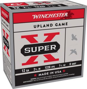 Winchester Ammunition Ammo XU12SP8 Super X Heavy Game Load 12Gauge 2.75" 1 1/4oz 8Shot 25 per Box/10 Case