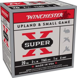 Winchester Ammunition Ammo XU20H6 Super X Heavy Game Load 20Gauge 2.75" 1oz 6Shot 25 per Box/10 Case