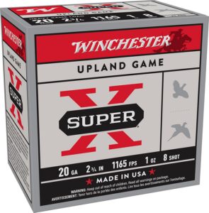 Winchester Ammunition Ammo XU20H8 Super X Heavy Game Load 20Gauge 2.75" 1oz 8Shot 25 per Box/10 Case