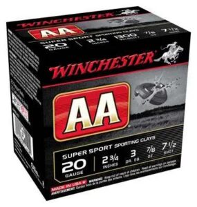 Winchester Ammunition AA SptClay 20 Gauge 2.75" 7/8oz 3dr #7.5