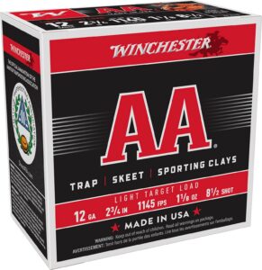 Winchester Ammunition Ammo AA1285 AA Light Target 12Gauge 2.75" 1 1/8oz 8.5Shot 25 per Box/10 Case