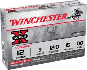 Winchester Ammunition Ammo XB12300VP Super X 12Gauge 3" 15Pellets 00Buck Shot 15 per Box/10 Case *Value Pack
