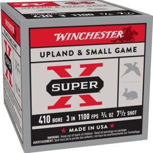 Winchester Ammunition Ammo X413H7 Super X Heavy Game Load High Brass 410Gauge 3" 3/4oz 7.5Shot 25 per Box/10 Case