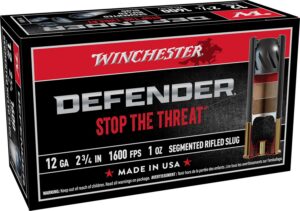 Winchester Ammunition Ammo S12PDX1S PDX1 Defender 12Gauge 2.75" 1oz Rifled Slug Shot 10 per Box/10 Case