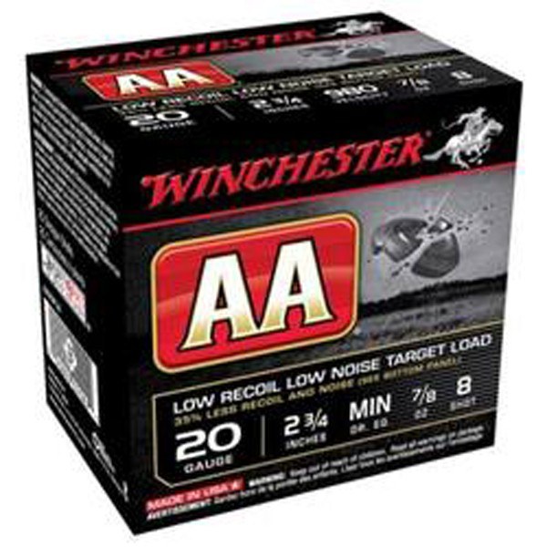 Winchester Ammunition Aa Low Recoil Low Noise 20 Gauge 2-3/4'' #8 Shot Shotgun Ammo Aa Low Recoil Low Noise 20 Gauge 2-3/4'' 7/8OZ #8 Shot 25/BOX - Image 2
