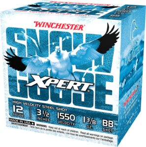 Winchester Ammunition Ammo WXS12LBB Xpert Snow Goose High Velocity 12Gauge 3.50" 1 3/8oz BBShot 25 per Box/10 Case