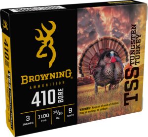 Winchester Ammunition Browning Ammo B193924139 TSS Tungsten Turkey 410Gauge 3" 13/16oz Tungsten 9Shot 5 per Box/20 Case