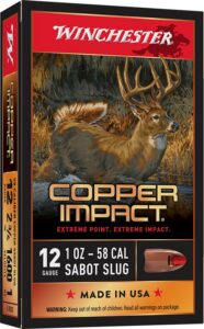 Winchester Ammunition Ammo X12CLF Copper Impact 12Gauge 2.75" 1oz Sabot Slug Shot 5 per Box/20 Case