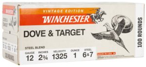 Winchester Ammunition Ammo XU12S67VP Super X 12Gauge 2.75" 1oz 6/7Shot 100 per Box/2 Case