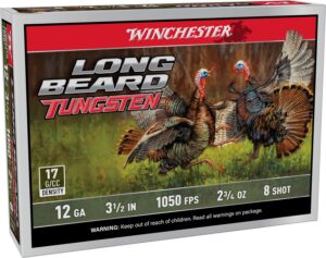 Winchester Ammunition LBT12L8 12G 3.5"#8 Longbeard TS17 2-3/4 5/10