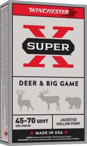 Winchester Ammunition Ammo X4570H Super X 45-70Gov 300gr Jacketed Hollow Point 20 per Box/10 Case
