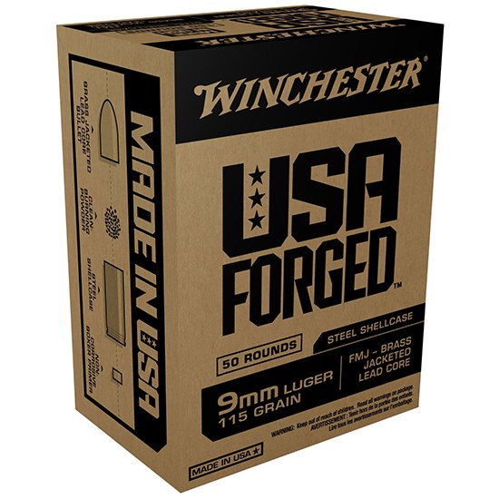 Winchester Ammunition Ammo WIN9SV USA Forged 9mmLuger 115gr Full Metal Jacket 50 per Box/10 Case - Image 3