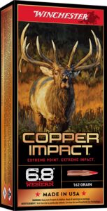Winchester Ammunition Ammo X68WCLF Copper Impact 6.8Western 162gr Copper Extreme Point Lead Free 20 per Box/10 Case