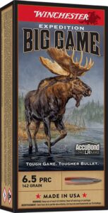 Winchester Ammunition Ammo S65PLR Expedition Big Game Long Range 6.5PRC 142gr Nosler AccuBond Long Range 20 per Box/10 Case