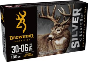 Winchester Ammunition Browning Ammo B192630061 Silver 30-06Springfield 180gr Plated Soft Point 20 per Box/10 Case