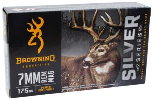 Winchester Ammunition Browning Ammo B192600071 Silver 7mmRem Magazine 175gr Plated Soft Point 20 per Box/10 Case