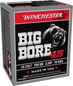 Winchester Ammunition Ammo X45CBB Big Bore 45Colt 250gr Semi Jacketed Hollow Point 20 per Box/10 Case