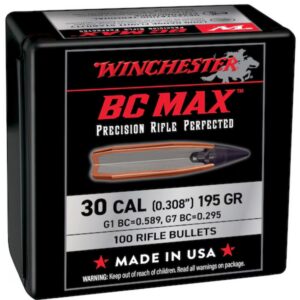 Winchester Ammunition Bullet Supreme Bc 30CAL 195GR 100/10