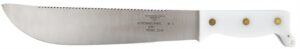 Case 12019 Astronaut M-1 Commemorative 11.75" Fixed Machete Plain/Saw as-Ground High Carbon Steel Blade/Smooth White Synthetic Handle