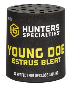 Hunters Specialties 00166 Young Doe Estrus Can Call Doe Sounds Attracts Deer Black