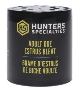 Hunters Specialties 00167 Adult Doe Estrus Can Call Doe Sounds Attracts Deer Black