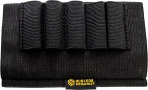 Hunters Specialties 00685 Buttstock Shell Holder Black Elastic 5-Round Shotgun
