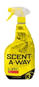 Hunters Specialties Scent-A-Way 07740 Max Odor Control Odor Eliminator Odorless Scent 12 Oz Trigger Spray